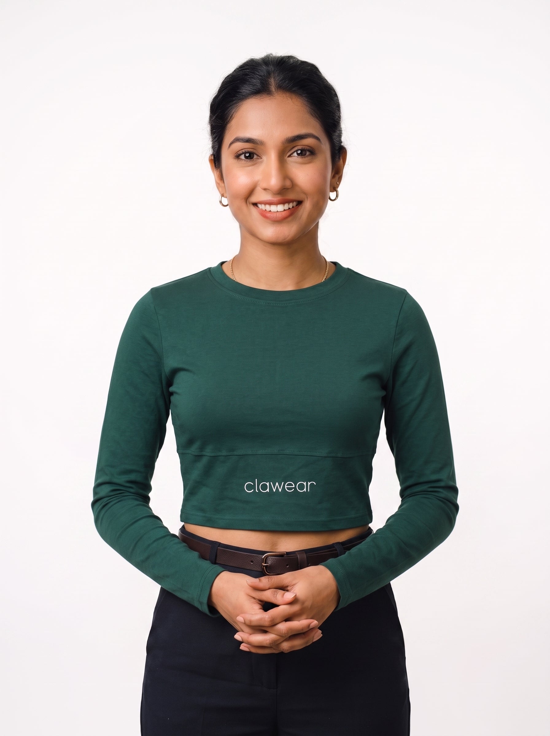 Wilpattu Full Sleeves Crop Top
